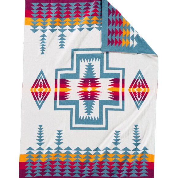 Pendleton Harding Teal Knit Blanket & Beanie Plus Bucky Horse NWT LAST ONE! - Picture 7 of 7